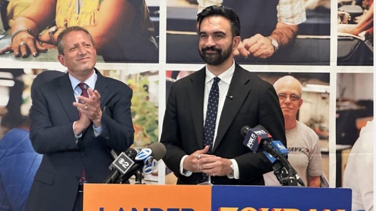 Candidatos Mamdani y Lander se dan apoyos mutuos