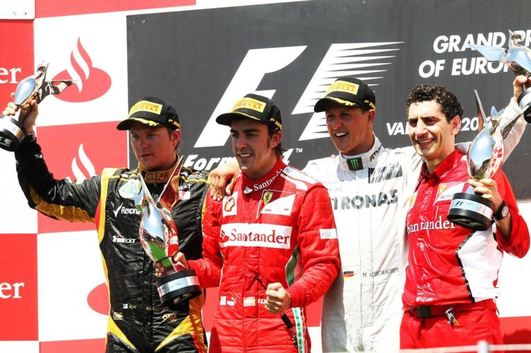 Así fue el último podio de Michael Schumacher en F1, en la ¿mejor? victoria de Alonso #F1 #FVDigital