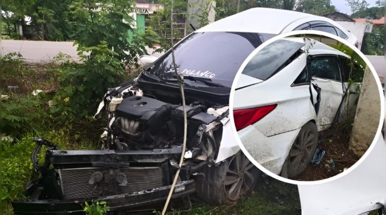 Dos jóvenes sobreviven a fuerte hecho vial en Villa Riva #FVDigital #FelixVictorino