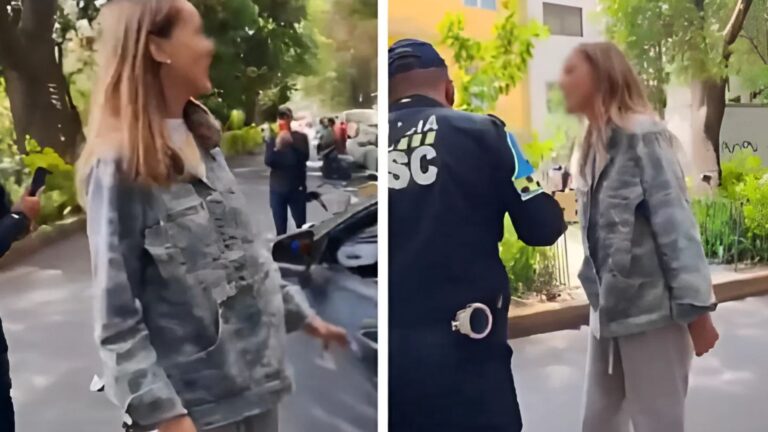 ¡Llena de irá! actriz argentina lanza insultos racistas contra Policía de Ciudad de México