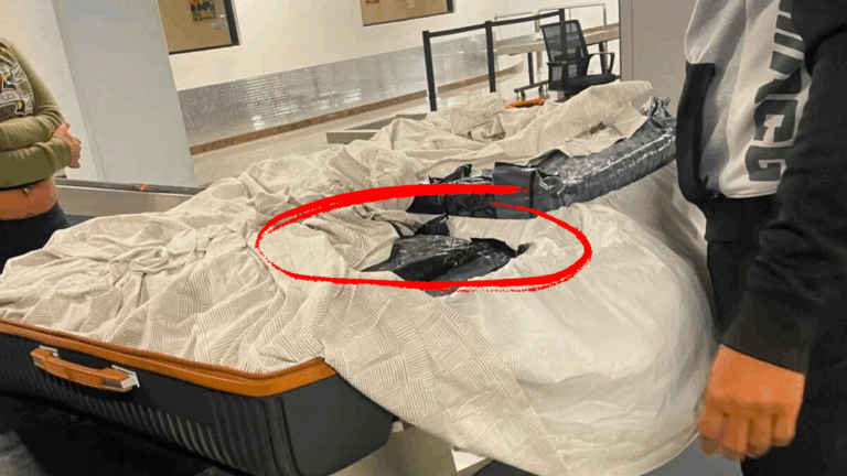 RD: Arrestan gringa con un lote de ‘yerba’ en el AILA (video) – #DeInteres   #FVDigital