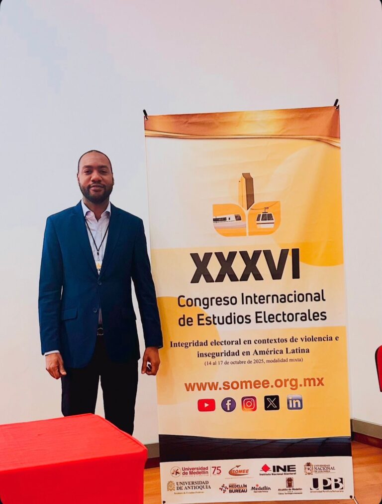 Javier Ubiera participa como conferencista en el XXXVI Congreso Internacional de Estudios Electorales en Colombia