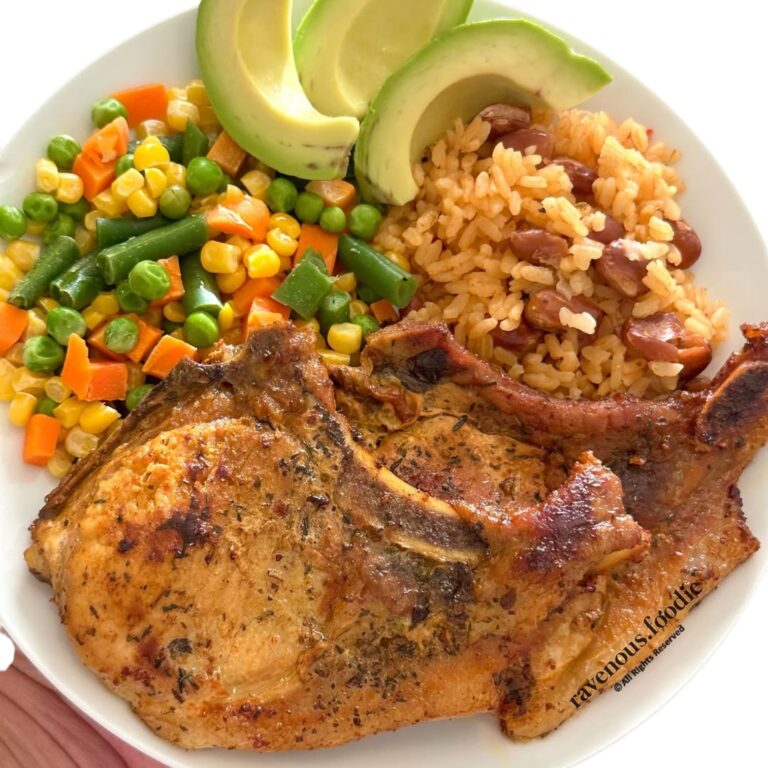 Comida de las 12: Chuleta, moro y vegetales   #FVDigital