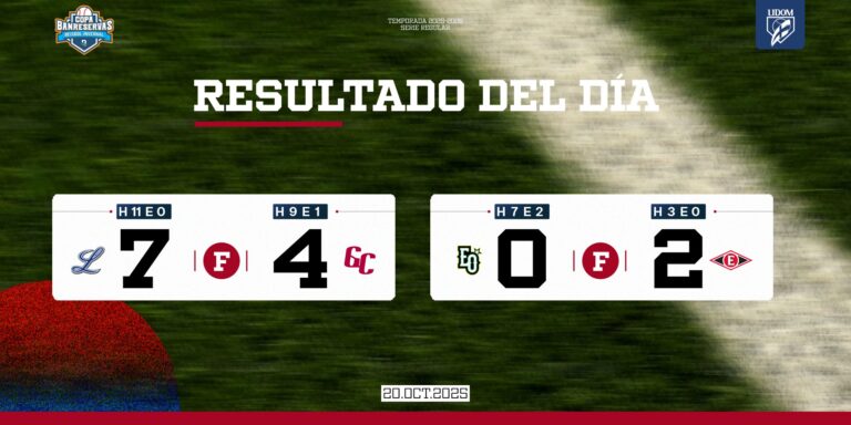 Lidom: Resultados de ayer – #DeInteres   #FVDigital