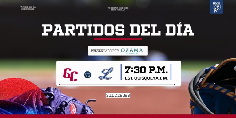 LIDOM: Partidos del día – #DeInteres   #FVDigital