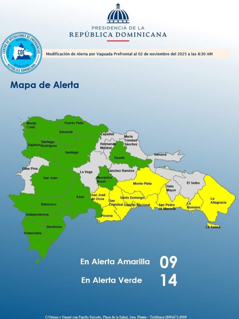 COE amplía niveles de alerta por lluvias y tormentas eléctricas en gran parte del país