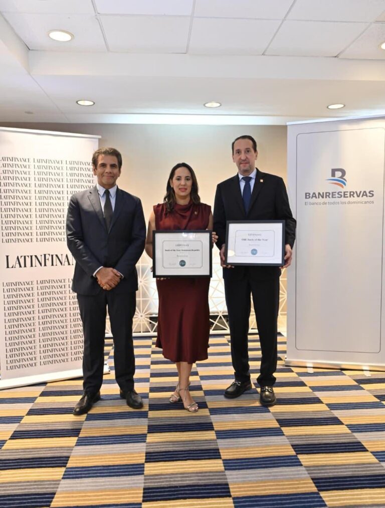 LatinFinance premia a Banreservas como Banco del Año en RD y Banco Pymes para AL y el Caribe