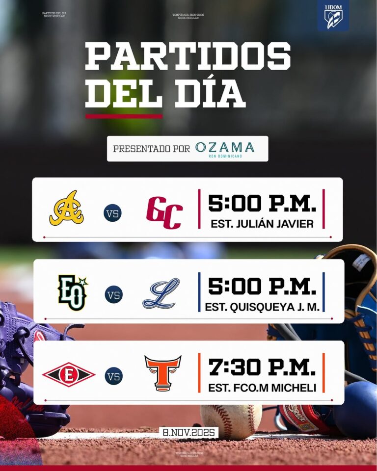 Lidom: Partidos del día – #DeInteres   #FVDigital