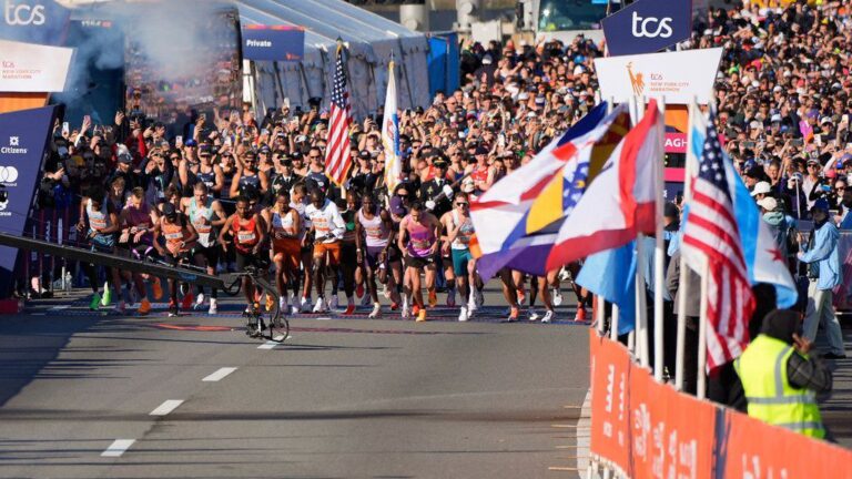 Los neoyorquinos disfrutan a lo grande su maratón