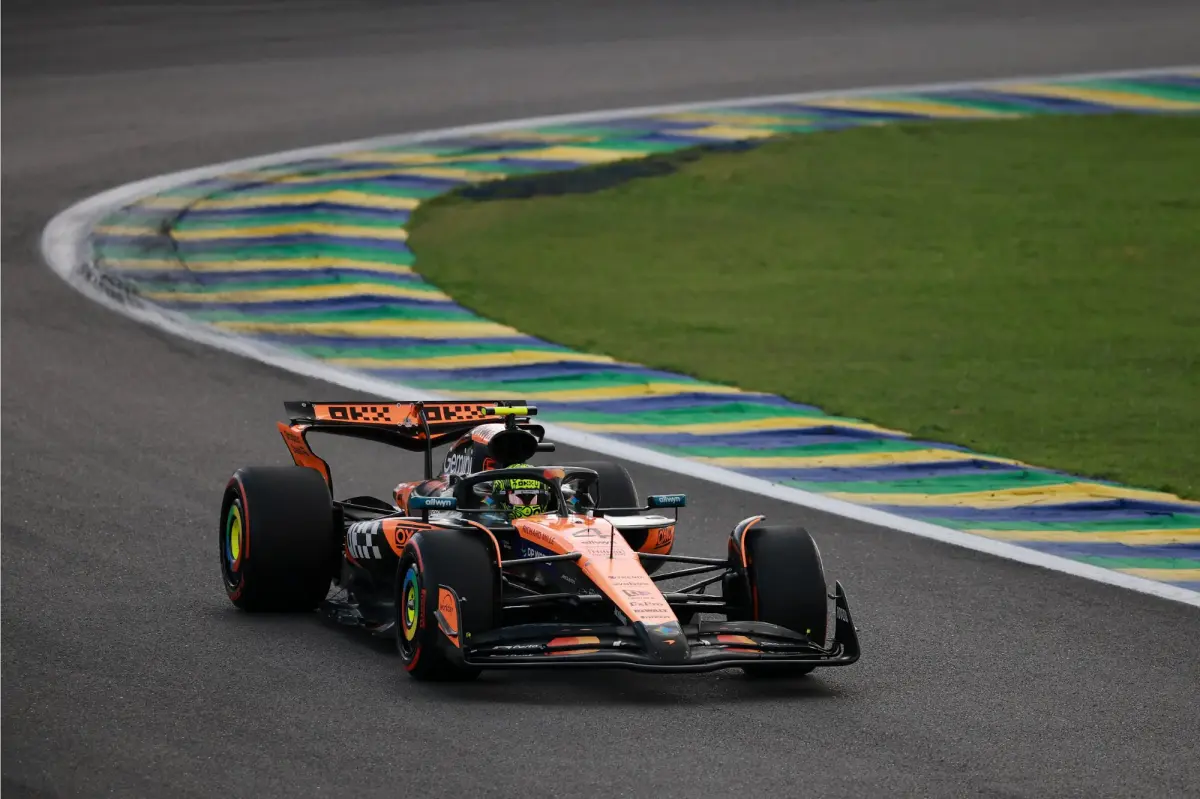 Lando Norris domina clasificación en Brasil y lidera el campeonato