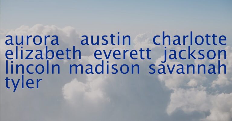 10 nombres de bebés inspirados en ciudades populares de EE.UU. – #DeInteres   #FVDigital