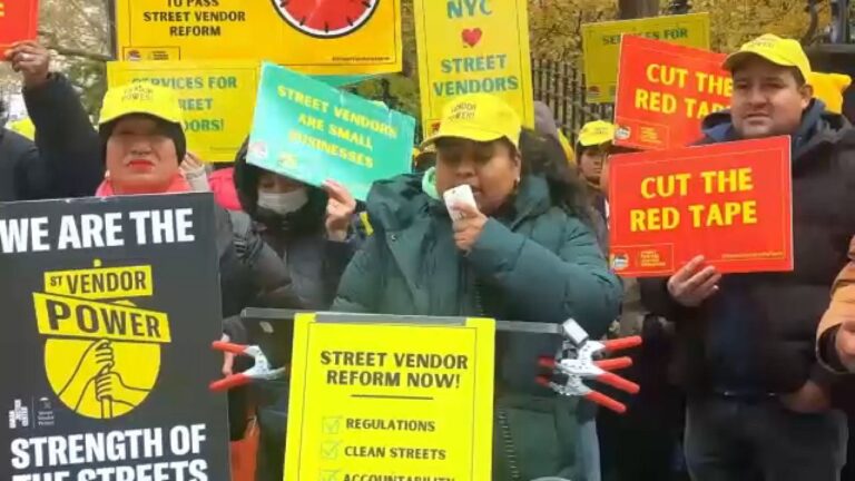 Vendedores ambulantes abogan por ley que los protegería