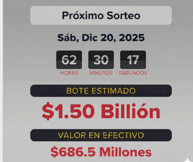 El premio mayor del Powerball vuelve a aumentar   #FVDigital
