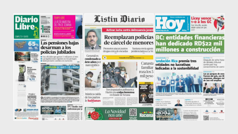 Resumen rápido de los periódicos dominicanos   #FVDigital