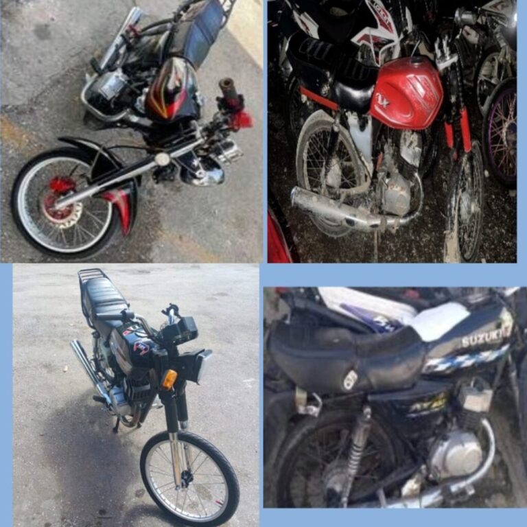 Policía Nacional recupera motocicletas robadas en seis provincias