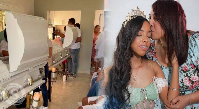 Familiares despiden a madre e hija fallecidas en accidente de tránsito en Cotuí