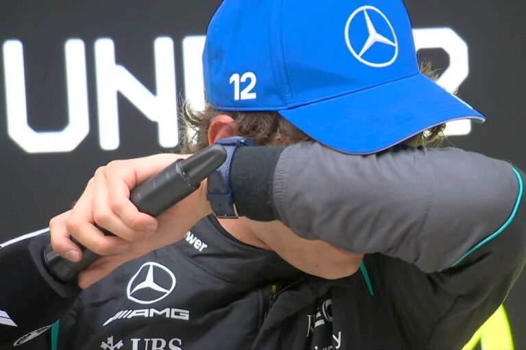 La emoción de Kimi Antonelli tras hacer historia en Fórmula 1 #F1 #FVDigital