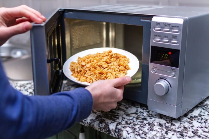 utiliser-micro-ondes-pour-rechauffer-assiette-pilaf-maison-pour-dejeuner-maison-repas-chaud.jpg
